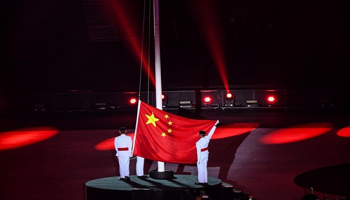 Ada Pengibaran Bendera dan Kumandang Lagu Kebangsaan China